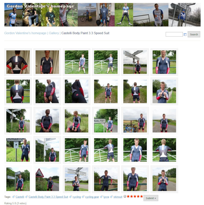 Castelli Body Paint 3.3 Speed Suit photo gallery Gordon Valentine's