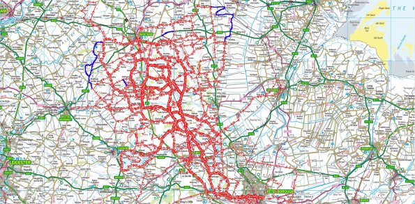 Place's I have cycled to from Little Bytham (updated 05/09/2012) 