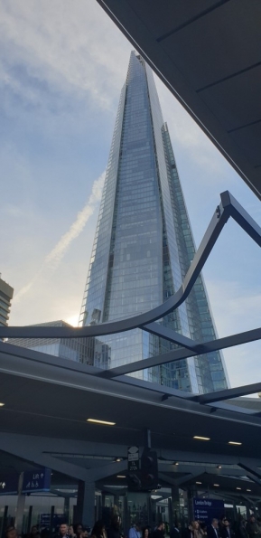 The Shard from London Bridge railway station