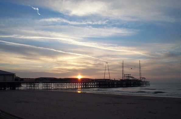 Sunset over the South Pier