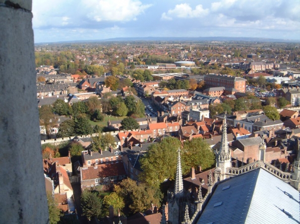 View from York Minster tower