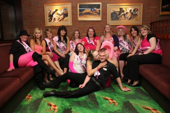 Hen party at the dog track