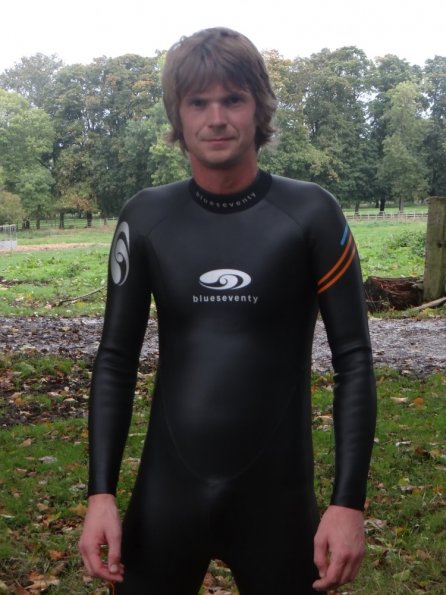 While cycling in the blueseventy wetsuit