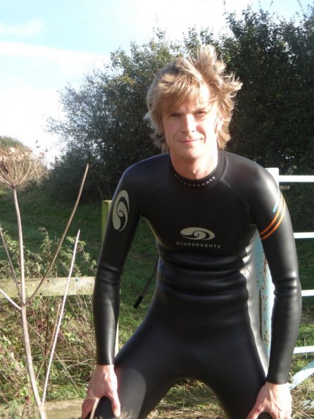 While cycling in the blueseventy wetsuit