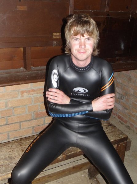 While cycling in the blueseventy wetsuit