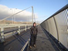 Walking over the Erskine Bridge