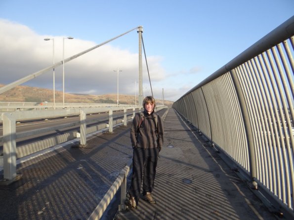 Walking over the Erskine Bridge