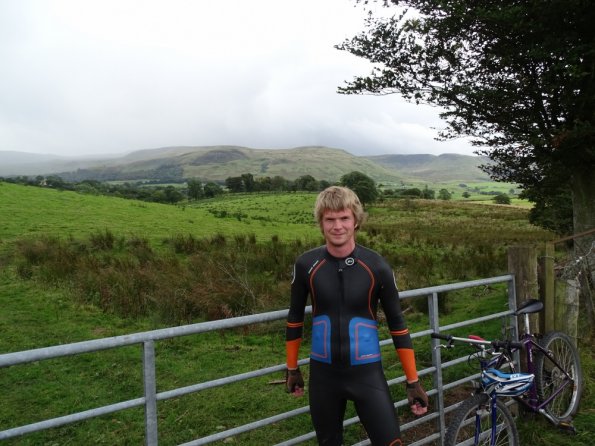 First wetsuit cycle in Scotland
