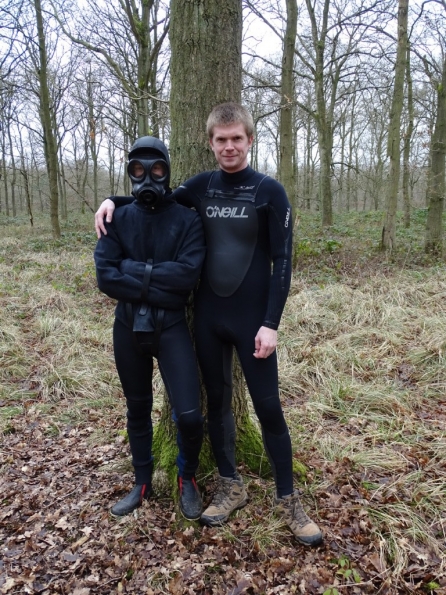 Straitjacket + wetsuit