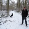 Winter walk with Cooper