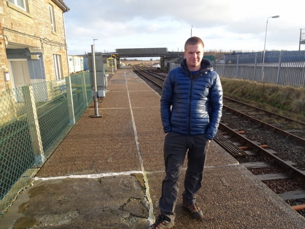 Myself at Georgemas Junction railway station