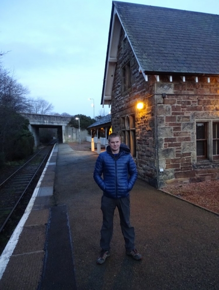 Myself at Golspie railway station