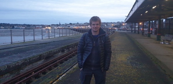 Myself at Ryde Pier Head railway station