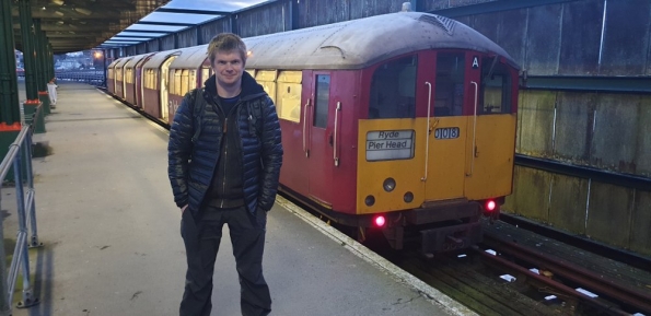 Myself at Ryde Pier Head railway station