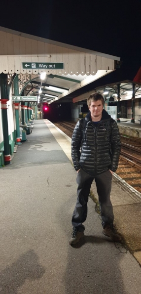 Myself at Ryde St John's Road railway station