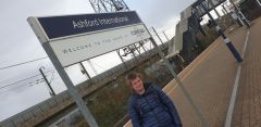 Myself at Ashford International railway station