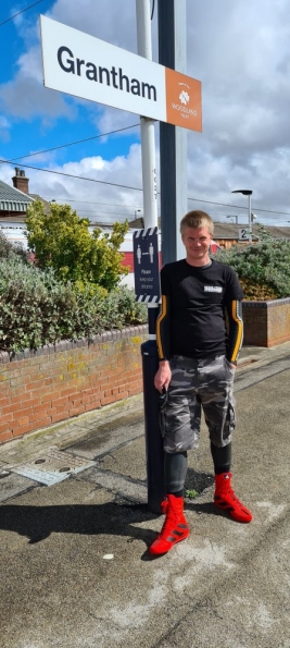 Myself at Grantham railway station