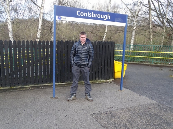 Myself at Conisbrough railway station