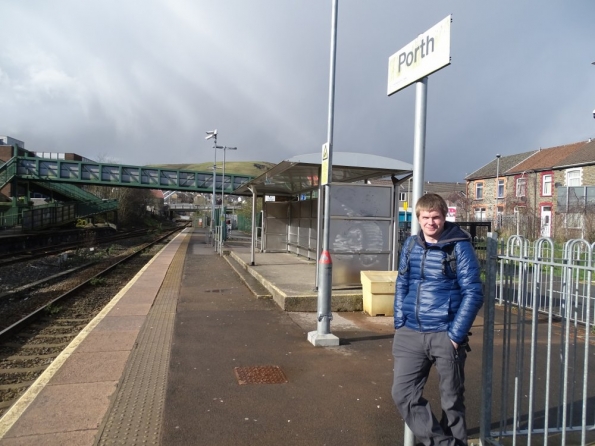 Myself at Porth railway station