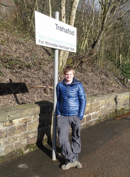 Myself at Trehafod railway station