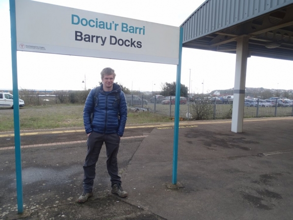 Myself at Barry Docks railway station