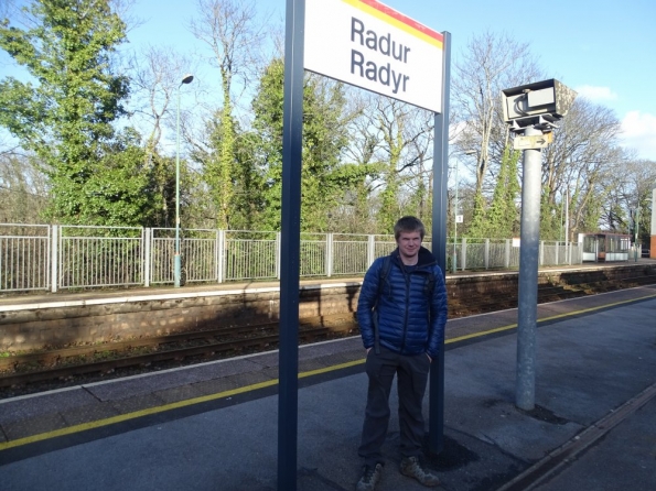 Myself at Radyr railway station