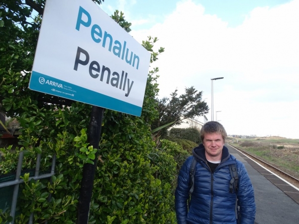 Myself at Penally railway station