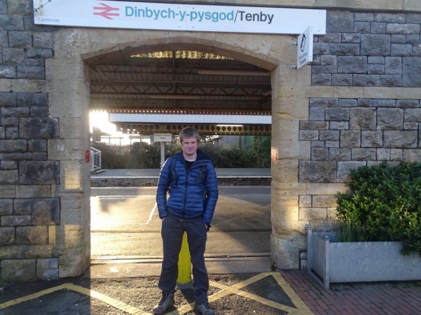 Myself at Tenby railway station