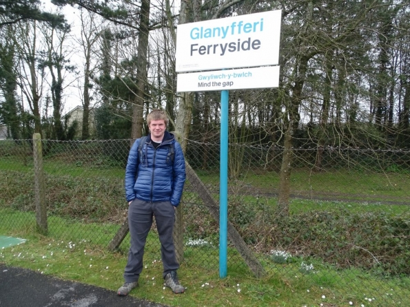 Myself at Ferryside railway station