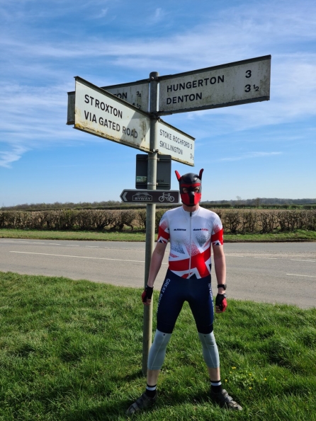 Hunter inline skinsuit Team Britain 2018 and Neoprene Pup Hood