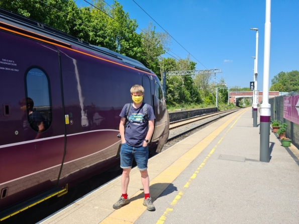 Myself at Corby railway station