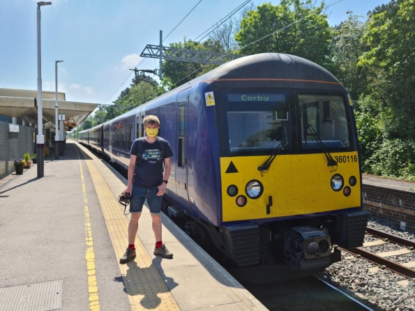 Myself at Corby railway station