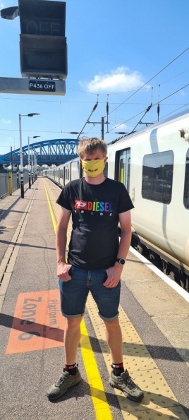 Myself at Peterborough railway station 