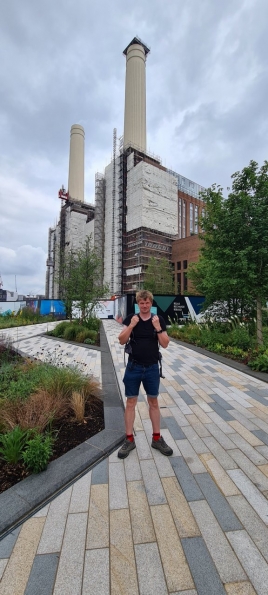 Outside Battersea Power Station