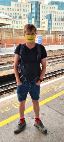 Myself at Vauxhall railway station