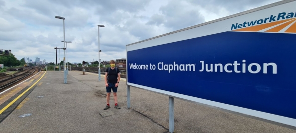 Myself at Clapham Junction railway station 