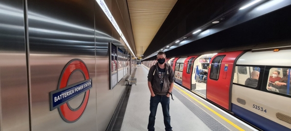 Myself at Battersea Power Station Underground station