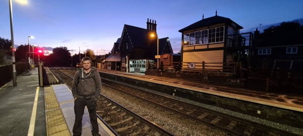 Myself at Lowdham railway station