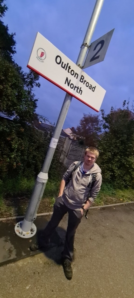 Myself at Oulton Broad North railway station