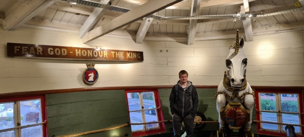 Myself on the HMS Unicorn