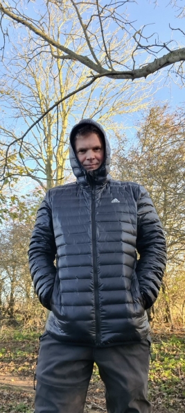 adidas Varilite Down Hooded Jacket