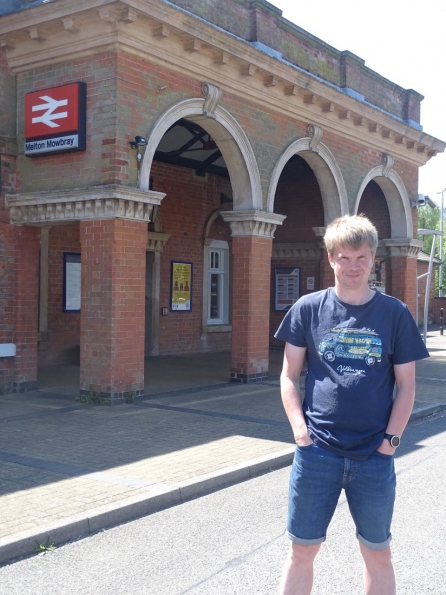 Myself at Melton Mowbray railway station