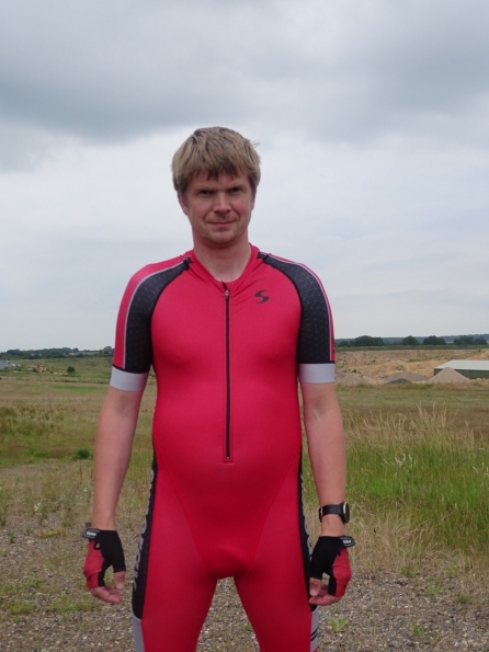 Synergy Red Cycling Skinsuit