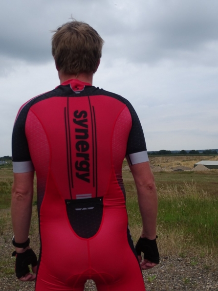 Synergy Red Cycling Skinsuit