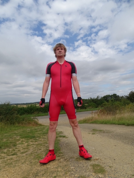 Synergy Red Cycling Skinsuit