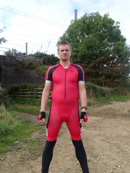 Synergy Red Cycling Skinsuit