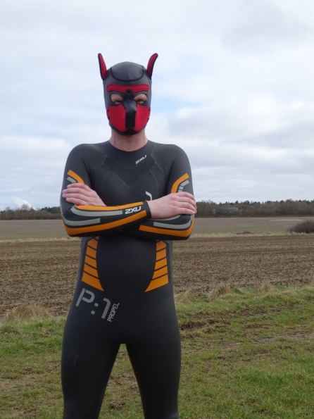 2XU P:1 Propel wetsuit and Neoprene Pup Hood