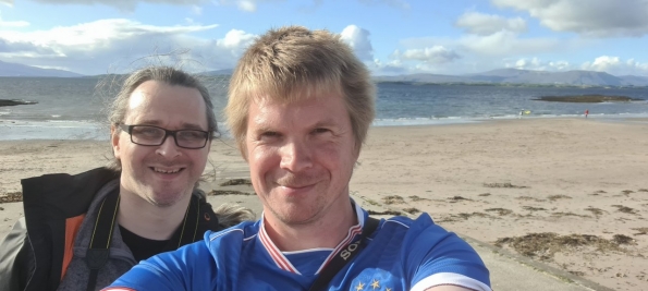 Neil and myself at Ganavan Sands