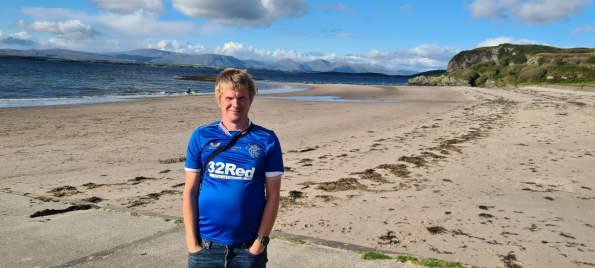 Myself at Ganavan Sands