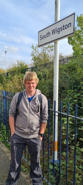 Myself at South Wigston railway station